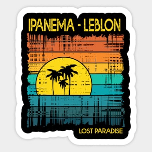 Ipanema - Leblon Beach Brasil Sunset Sticker